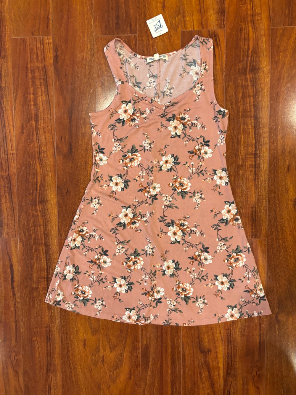 Wallflower Dusty Rose Floral Tank Dress
